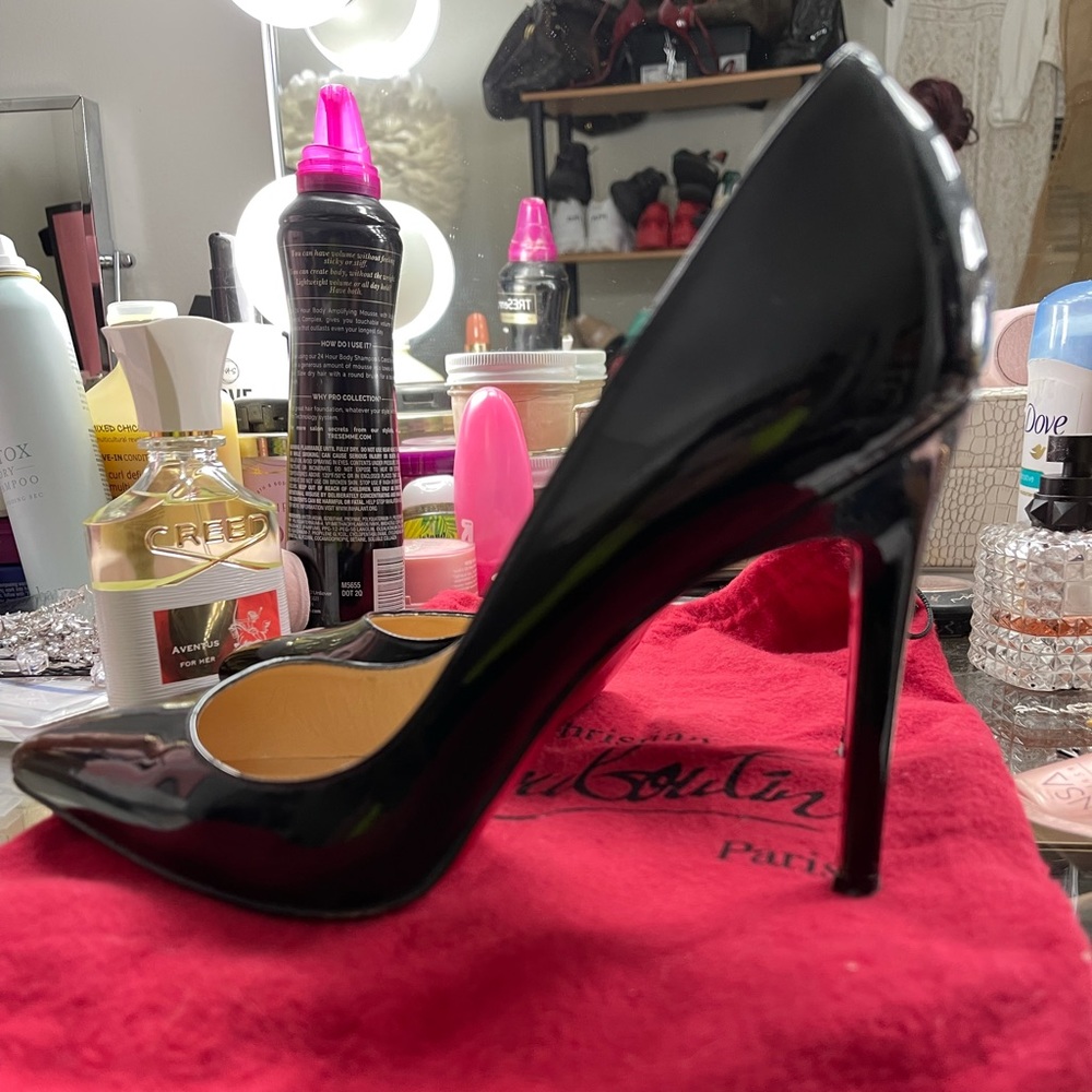 Pigalle Follies 85mm Patent Red Sole Pumps